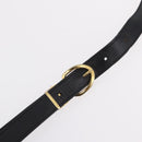 Christian Dior Trotter Shoulder Bag PVC Black Gold Tone Auth BA16105-9