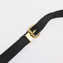 Christian Dior Trotter Shoulder Bag PVC Black Gold Tone Auth BA16105-10