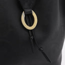 Christian Dior Trotter Shoulder Bag PVC Black Gold Tone Auth BA16105-18