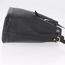 Christian Dior Trotter Shoulder Bag PVC Black Gold Tone Auth BA16105-3