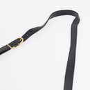 Christian Dior Trotter Shoulder Bag PVC Black Gold Tone Auth BA16105-14