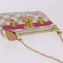 LOUIS VUITTON Damier Azur Mini Pochette Accessoires N58010 LV Auth BA16106V-6