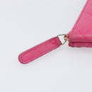 CHANEL Matelasse Coin Purse Lamb Skin Pink Gold Tone CC Auth BA16109-8