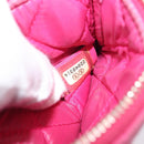 CHANEL Matelasse Coin Purse Lamb Skin Pink Gold Tone CC Auth BA16109-11
