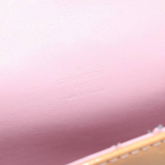 LOUIS VUITTON Vernis Spring Street Hand Bag Marshmallow Pink M91033 Auth BA1611