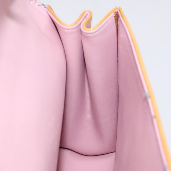 LOUIS VUITTON Vernis Spring Street Hand Bag Marshmallow Pink M91033 Auth BA1611