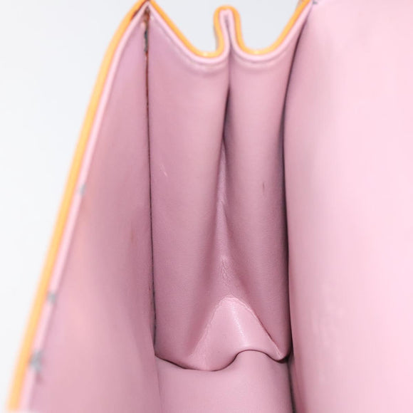 LOUIS VUITTON Vernis Spring Street Hand Bag Marshmallow Pink M91033 Auth BA1611