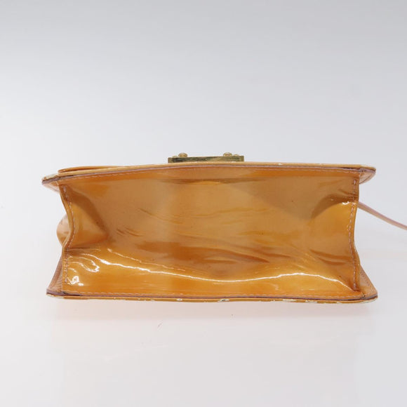 LOUIS VUITTON Vernis Spring Street Hand Bag Marshmallow Pink M91033 Auth BA1611