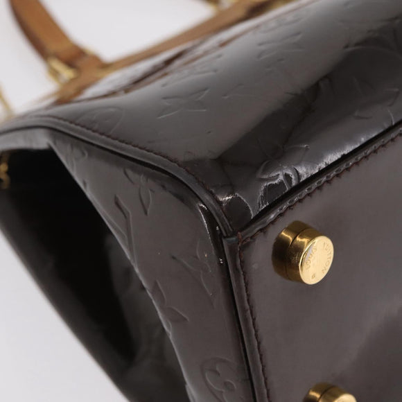 LOUIS VUITTON Monogram Vernis Blair MM Hand Bag Amarante M91619 LV Auth BA16111