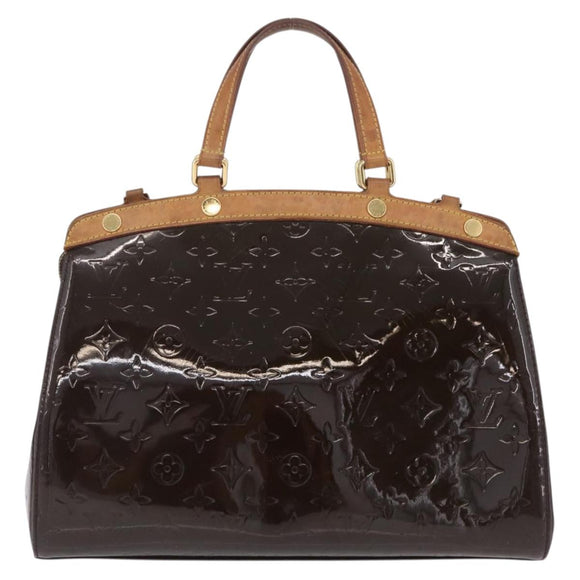 LOUIS VUITTON Monogram Vernis Blair MM Hand Bag Amarante M91619 LV Auth BA16111