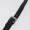 Miu Miu Madras Shoulder Bag Leather Black Silver Auth BA16113A-15