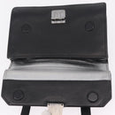 Miu Miu Madras Shoulder Bag Leather Black Silver Auth BA16113A-21