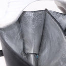 Miu Miu Madras Shoulder Bag Leather Black Silver Auth BA16113A-29