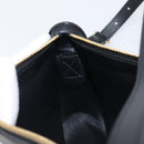 BURBERRY Shoulder Bag Leather Black Gold Tone Auth BA16116A-23