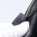BURBERRY Shoulder Bag Leather Black Gold Tone Auth BA16116A-11