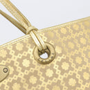 CELINE Tote Bag Suede Gold Auth BA16117-17