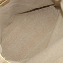 CELINE Tote Bag Suede Gold Auth BA16117-11