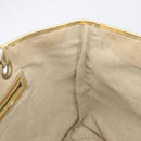 CELINE Tote Bag Suede Gold Auth BA16117-20