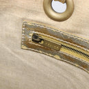 CELINE Tote Bag Suede Gold Auth BA16117-22