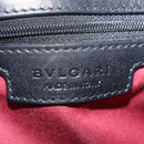 BVLGARI Chandra Shoulder Bag Patent Black Gold Tone Auth BA16118-19