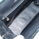CHANEL Matelasse Hand Bag Suede Black Silver CC Auth BA1612-19