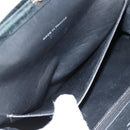 CHANEL Matelasse Hand Bag Suede Black Silver CC Auth BA1612-24