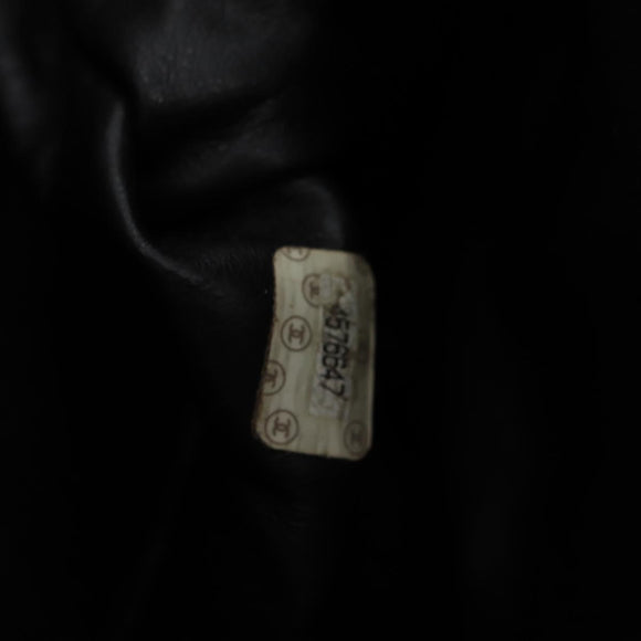 CHANEL Matelasse Hand Bag Suede Black Silver CC Auth BA1612