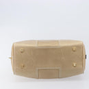 LOEWE Amazona 28 Hand Bag Leather Gold Auth BA16120-6