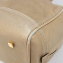 LOEWE Amazona 28 Hand Bag Leather Gold Auth BA16120-16