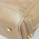 LOEWE Amazona 28 Hand Bag Leather Gold Auth BA16120-18