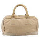 LOEWE Amazona 28 Hand Bag Leather Gold Auth BA16120-2