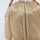 LOEWE Amazona 28 Hand Bag Leather Gold Auth BA16120-5
