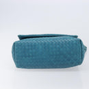 Bottega Veneta INTRECCIATO Shoulder Bag Leather Blue Auth BA16122A-6