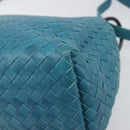 Bottega Veneta INTRECCIATO Shoulder Bag Leather Blue Auth BA16122A-15