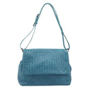 Bottega Veneta INTRECCIATO Shoulder Bag Leather Blue Auth BA16122A-13
