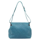 Bottega Veneta INTRECCIATO Shoulder Bag Leather Blue Auth BA16122A-2