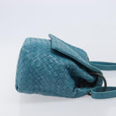 Bottega Veneta INTRECCIATO Shoulder Bag Leather Blue Auth BA16122A-4