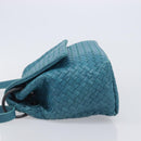 Bottega Veneta INTRECCIATO Shoulder Bag Leather Blue Auth BA16122A-5