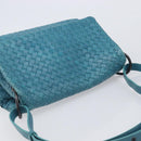 Bottega Veneta INTRECCIATO Shoulder Bag Leather Blue Auth BA16122A-7