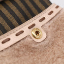 FENDI Smartphone Pouch Fur Beige Gold Tone 7AS047 Auth BA16127V-15
