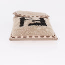 FENDI Smartphone Pouch Fur Beige Gold Tone 7AS047 Auth BA16127V-8