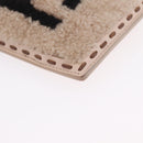 FENDI Smartphone Pouch Fur Beige Gold Tone 7AS047 Auth BA16127V-9