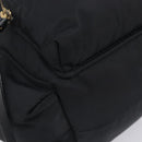 BURBERRY Backpack Nylon Black Gold Tone Auth BA16128A-19