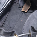 BURBERRY Backpack Nylon Black Gold Tone Auth BA16128A-11