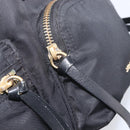 BURBERRY Backpack Nylon Black Gold Tone Auth BA16128A-29