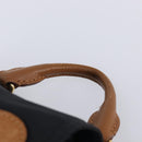 BURBERRY Backpack Nylon Black Gold Tone Auth BA16128A-14