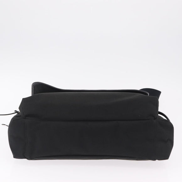 Dolce & Gabbana Shoulder Bag Canvas Black Silver Auth BA16129