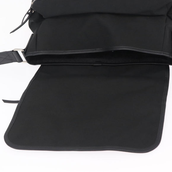 Dolce & Gabbana Shoulder Bag Canvas Black Silver Auth BA16129