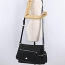 Dolce & Gabbana Shoulder Bag Canvas Black Silver Auth BA16129-25
