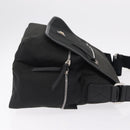 Dolce & Gabbana Shoulder Bag Canvas Black Silver Auth BA16129-4